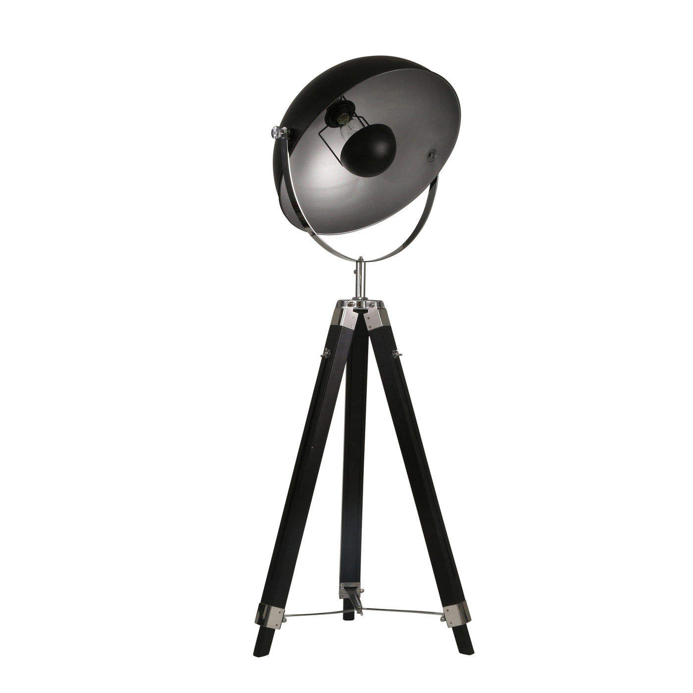 Saga Voorwaardelijk Verheugen Wood 65" Tripod "Spot Light" Floor Lamp, Black | ReeceFurniture.com