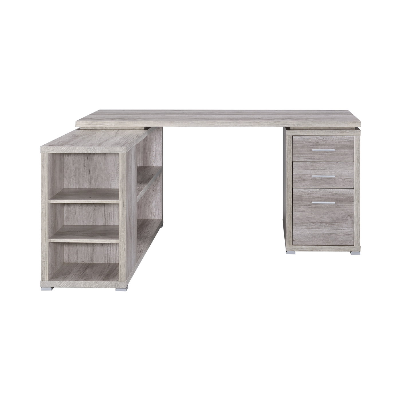 yvette office desk in grey driftwood