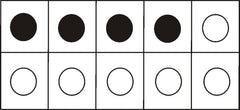 Use 5 frame dot cards when teaching math