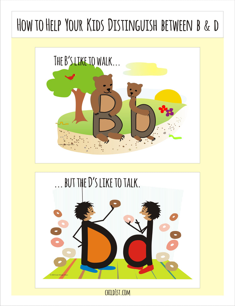 Ayude a los niños a distinguir entre B y D