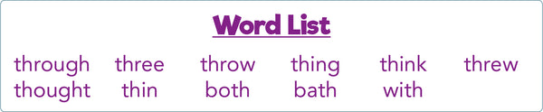Breathy TH Word List