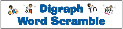 Digraph Word Scramble