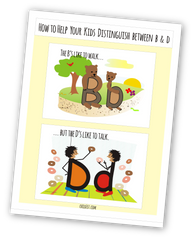 Cómo ayudar a sus hijos a distinguir entre b y d