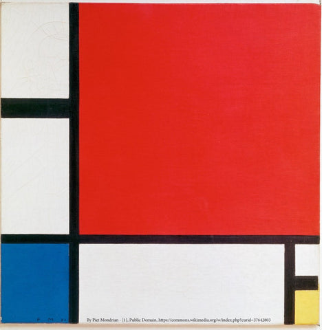 Piet Mondrian Composition II in Red, Blue, and Yellow, 1930