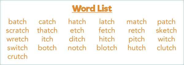 TCH Word List