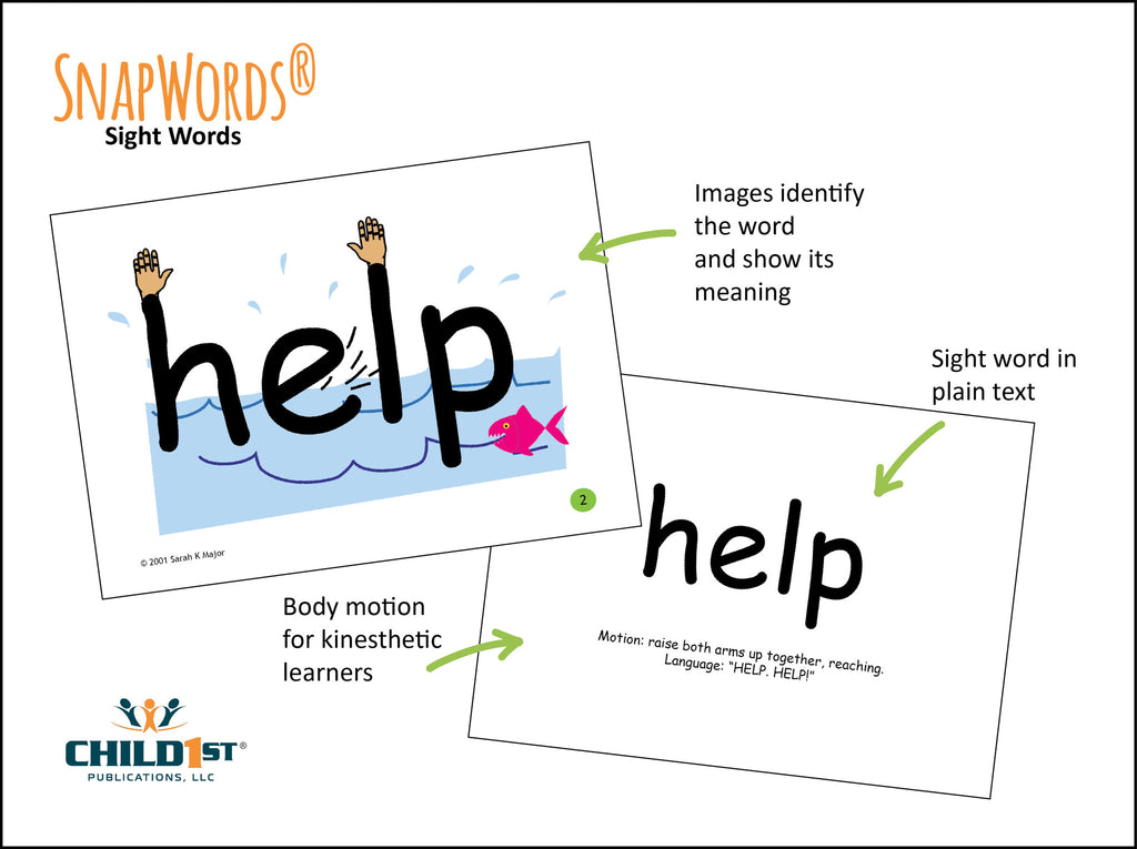 SnapWords® sight words with pictures and movement