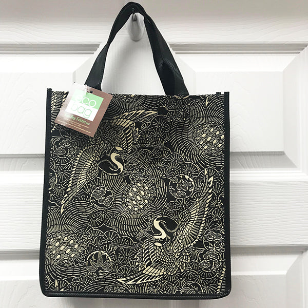 Kona Bay Bag - Eco Friendly Tote Bag - Japanese Crane & Tortoise ...