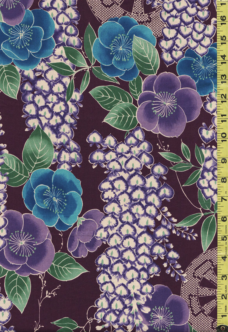 *Japanese - Kokka Classic Japanese - Plum Blossoms & Wisteria - LOA ...