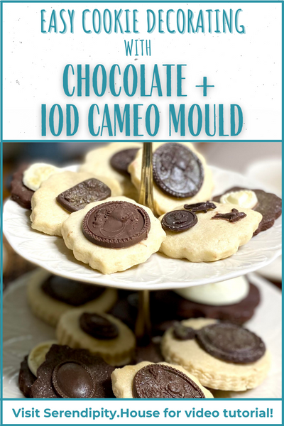 Easy Cookie Decorating with IOD Cameo Mold and Chocolate