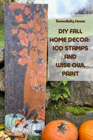 DIY Fall harvest with IOD and Wise Owl Paint
