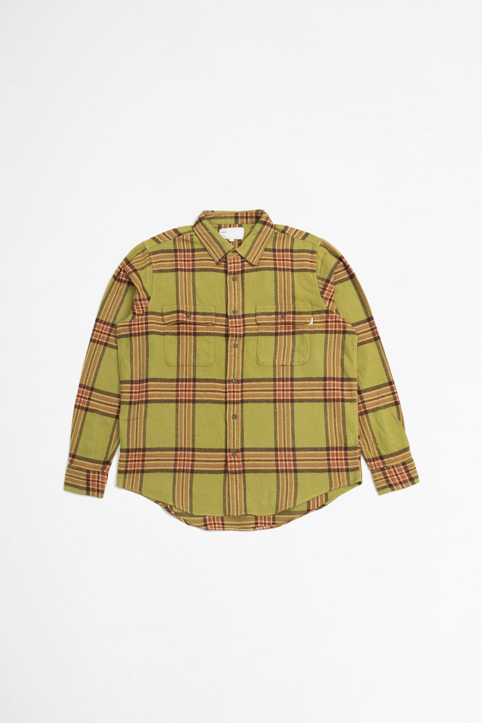 SPORTIVO [No flap flannel workshirt moss]