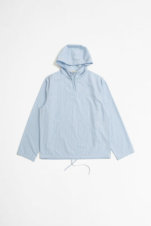 Long-Sleeved Hooded Overshirt Cobalt
