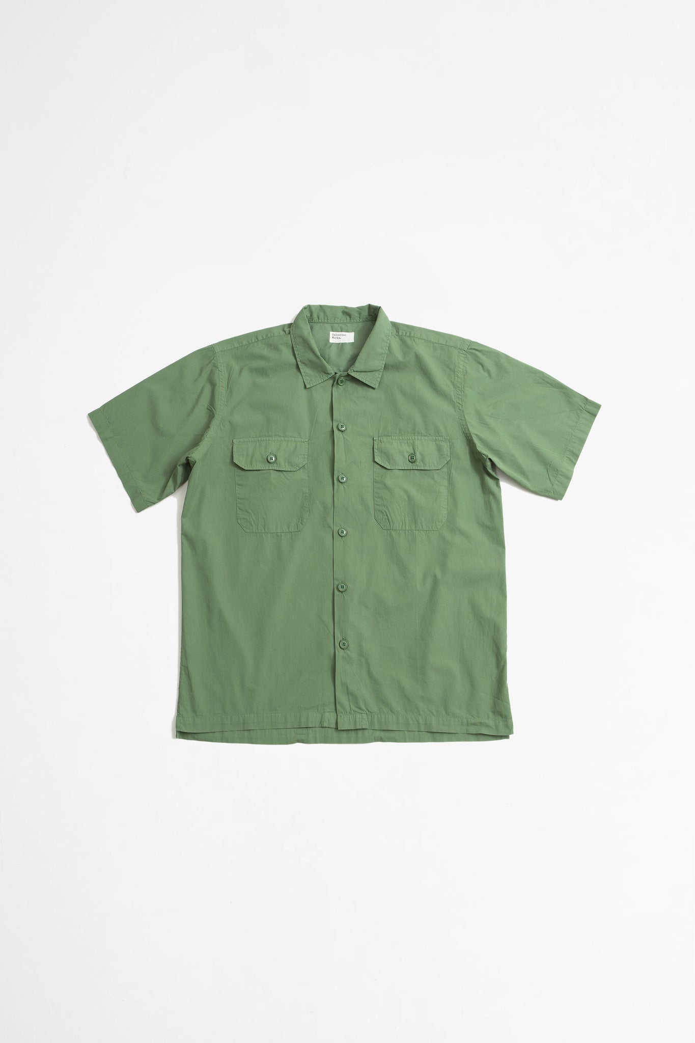 SS Utility Shirt Organic Fine Poplin Green