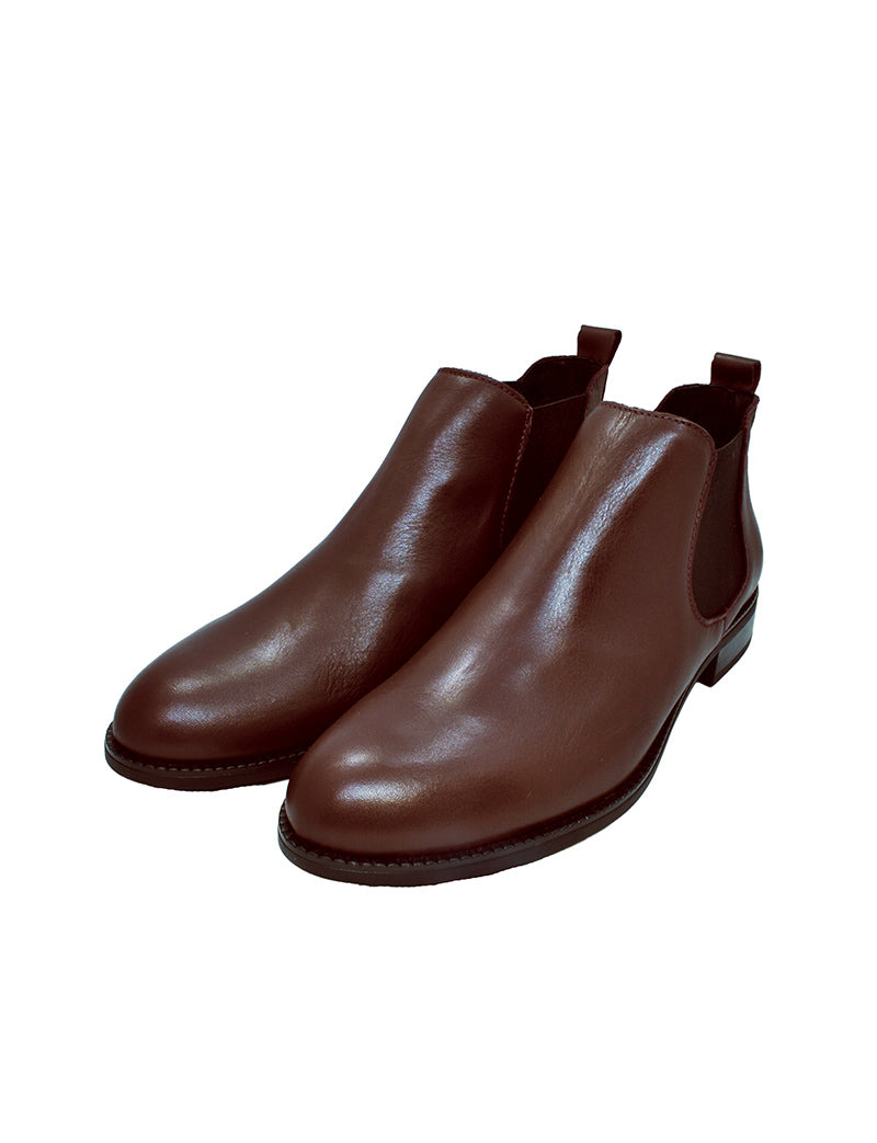 chestnut chelsea boots womens