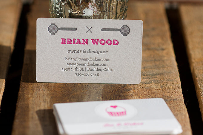 Letterpress Design and Printing Boulder Denver Colorado Business Cards