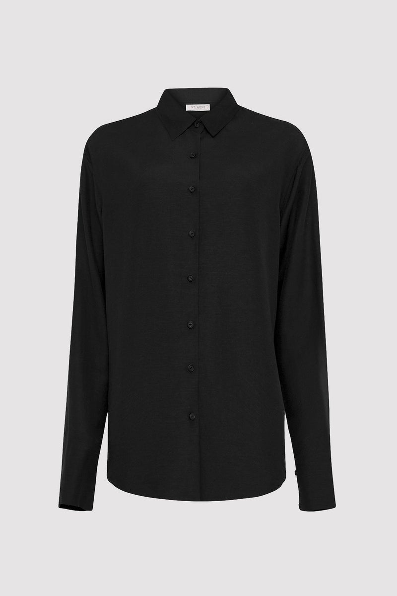 Nicci Oversized Shirt - Black – St. Agni