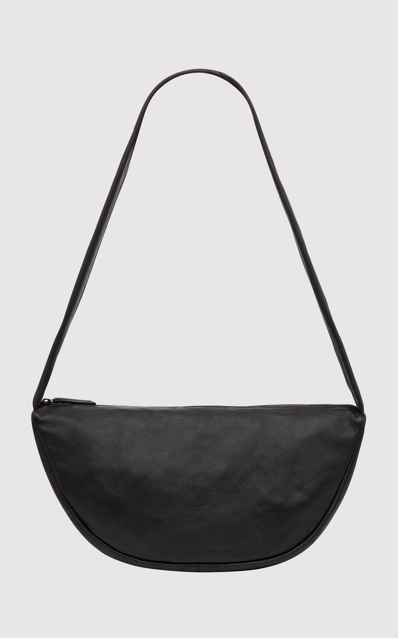 St. Agni | Soft Crescent Bag - Black