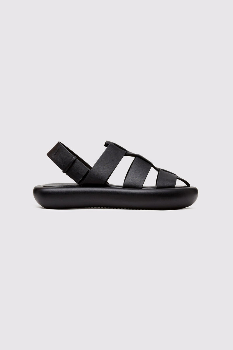 St. Agni | Fisherman Flatform Sandal - Black