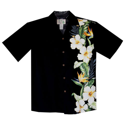 mens black hawaiian shirt