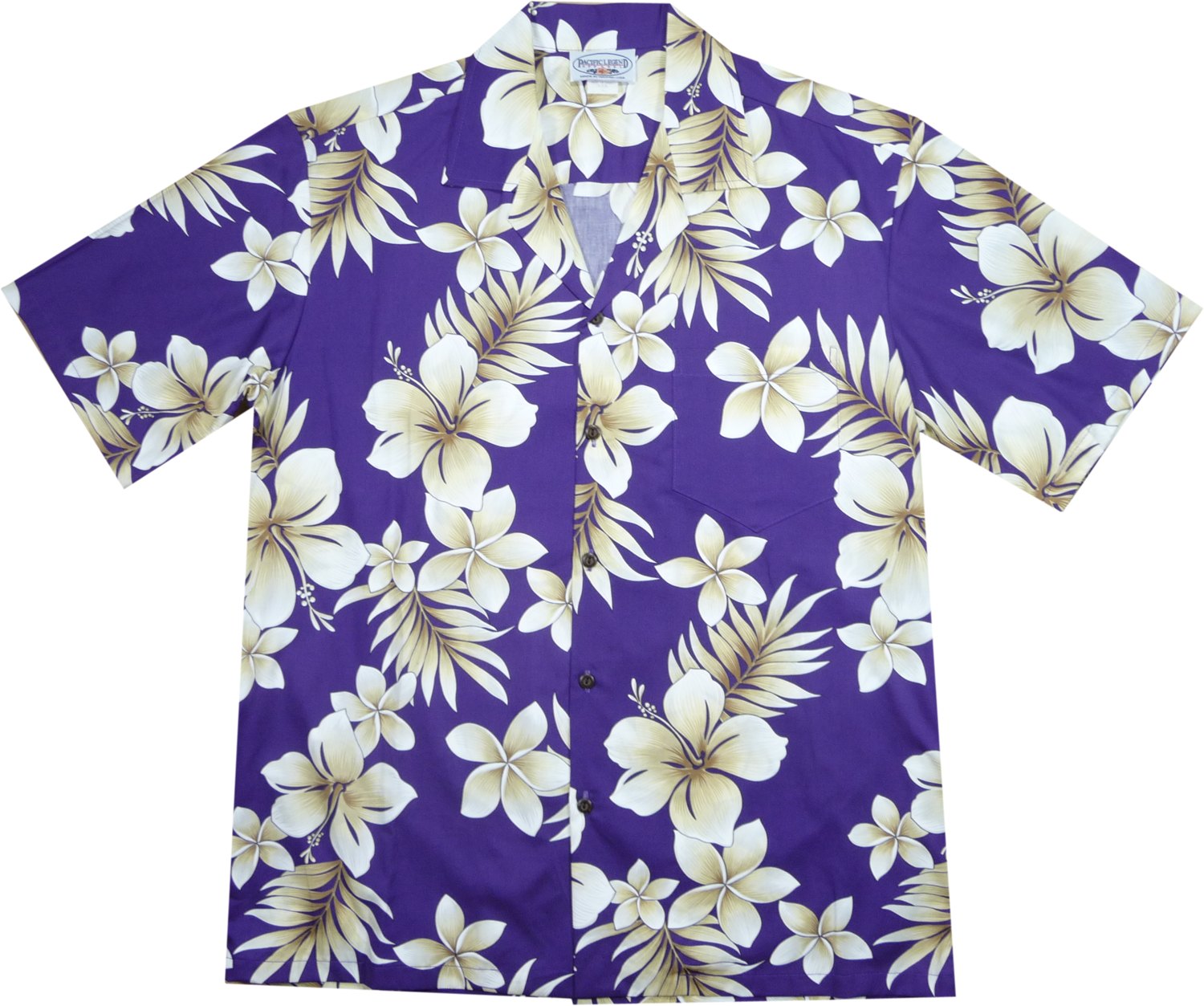 Beachcomber Purple Hawaiian Cotton Aloha Sport Shirt – PapayaSun