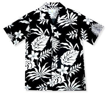 Kawaihae Black Hawaiian Rayon Aloha Camp Shirt – PapayaSun