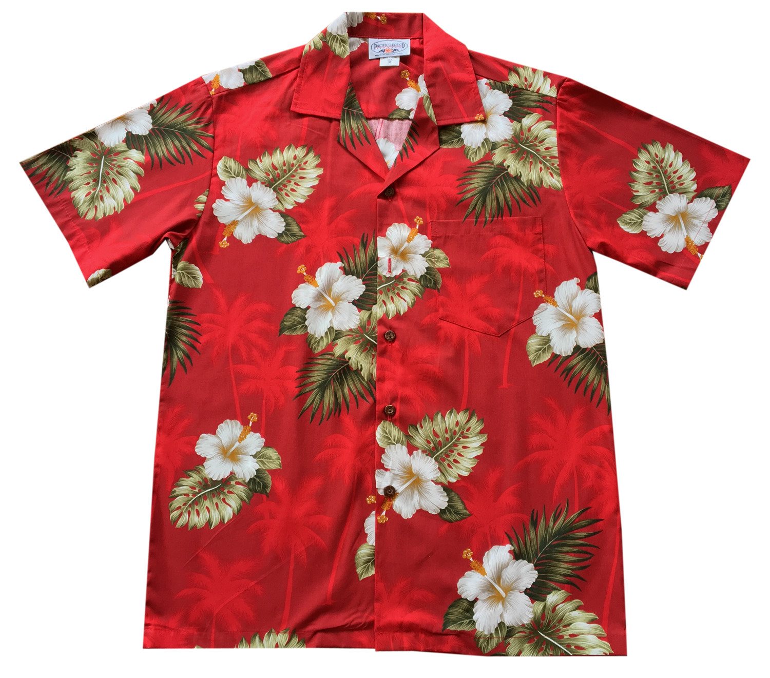 Lava Red Hawaiian Teen Cotton Aloha Shirt – PapayaSun