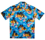 Skyburst Blue Hawaiian Teen Cotton Aloha Shirt – PapayaSun