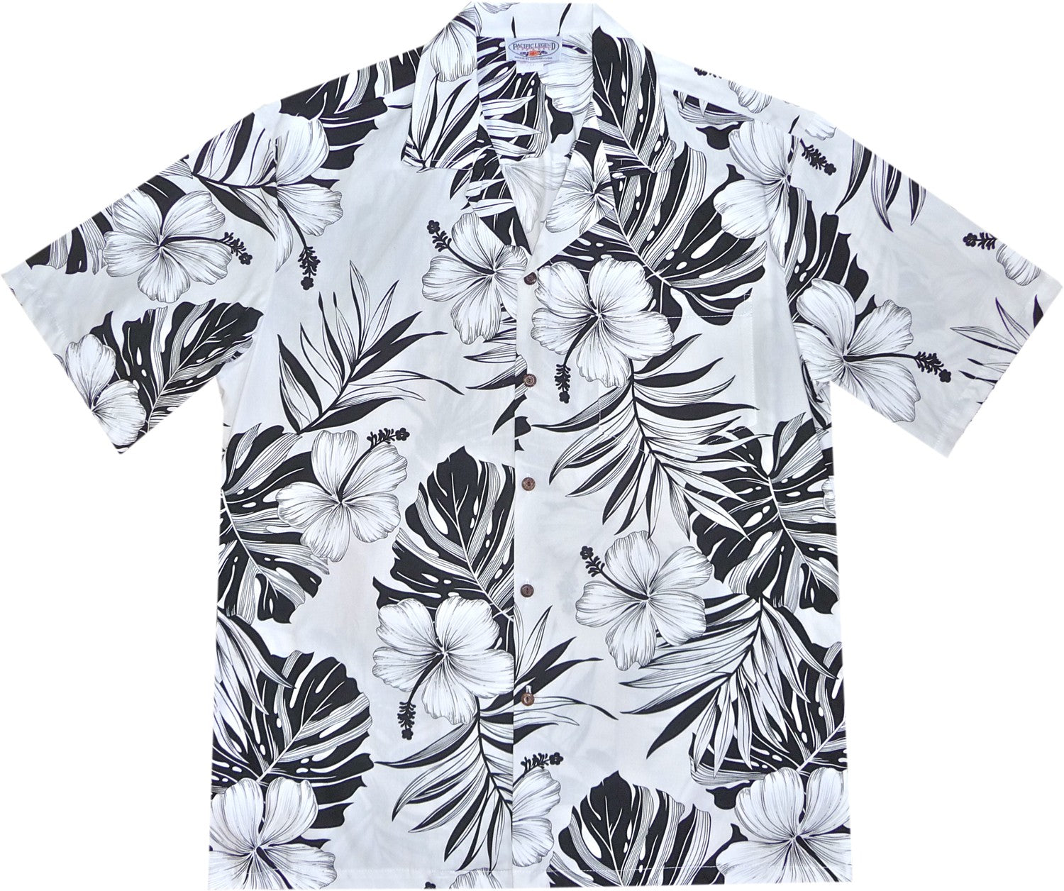 Waikiki White Hawaiian Cotton Aloha Shirt – PapayaSun