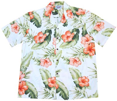 Waimea White Hawaiian Cotton Aloha Shirt – PapayaSun