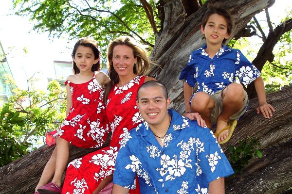 matching his and hers hawaiian outfits