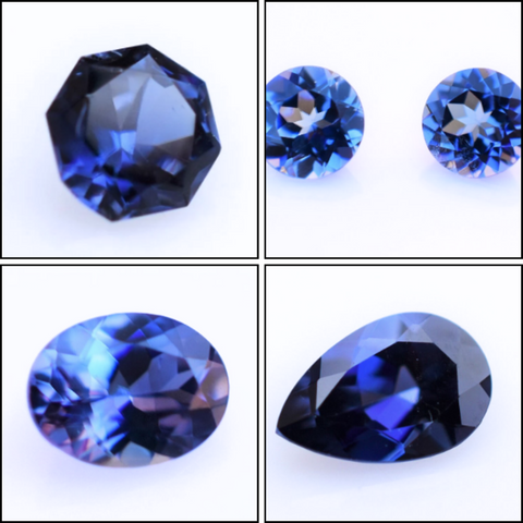 Benitoite Shape Collage