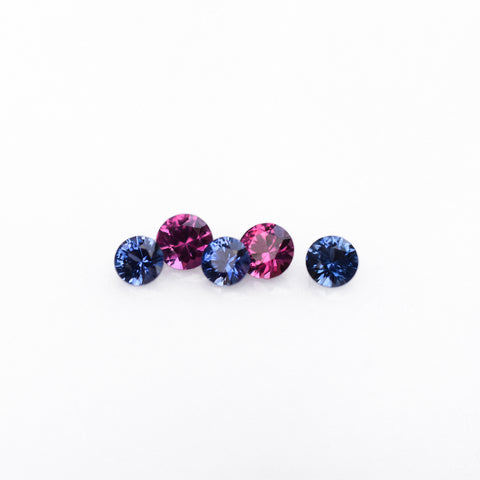 blue and pink sapphire