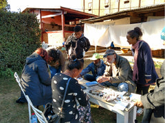 Gem buying in Antisirabe, Madagascar