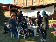 Gem buying in Antisirabe, Madagascar