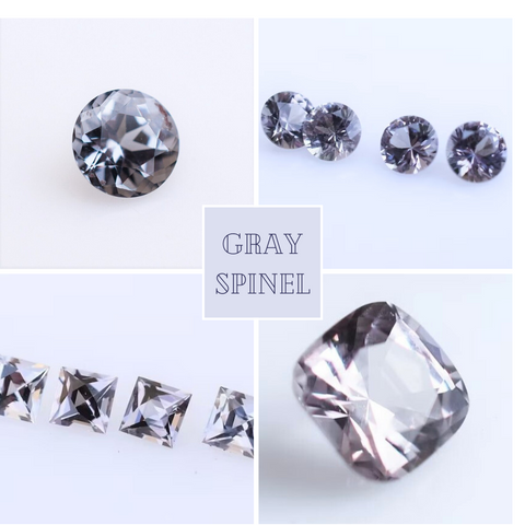 Gray spinel gemstones