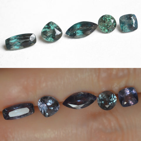 Color-change Alexandrite Comparisons