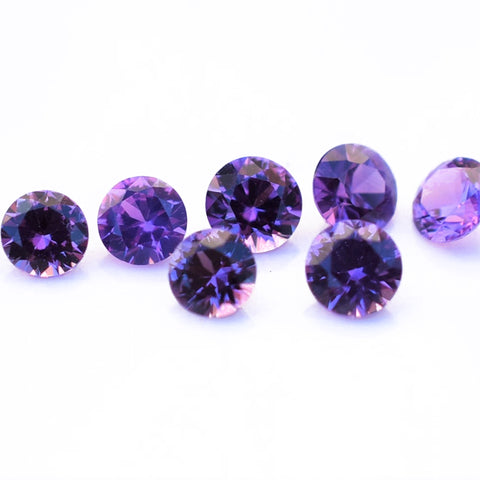 3mm Lavender Purple Sapphires from Madagascar