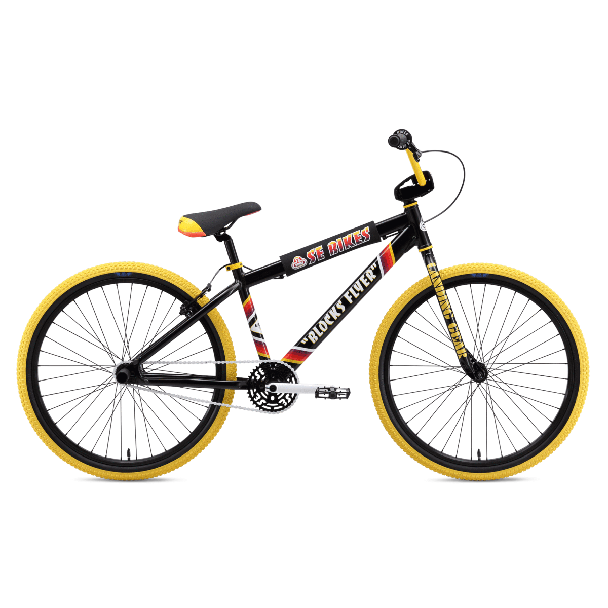 SE Blocks Flyer 26-inch BMX Freestyle Bike-Orange Camo