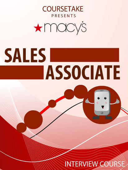Macy&#39;s Sales Associate Interview Preparation Course (with Workbook) – Coursetake