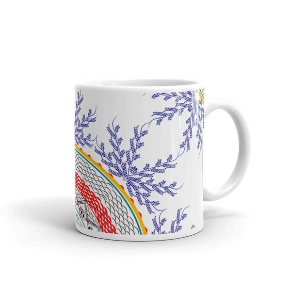 Download Indigo Red Boho Mandala Mug