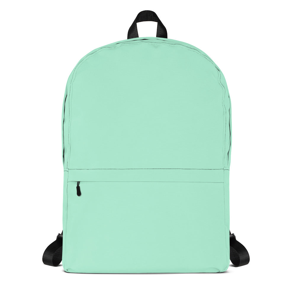 mint green backpack
