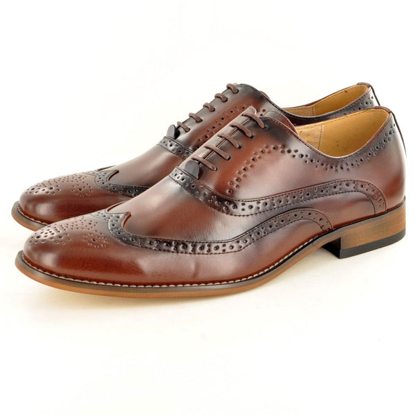 LEATHER LINED BROGUES IN BROWN – My Perfect Pair Ltd
