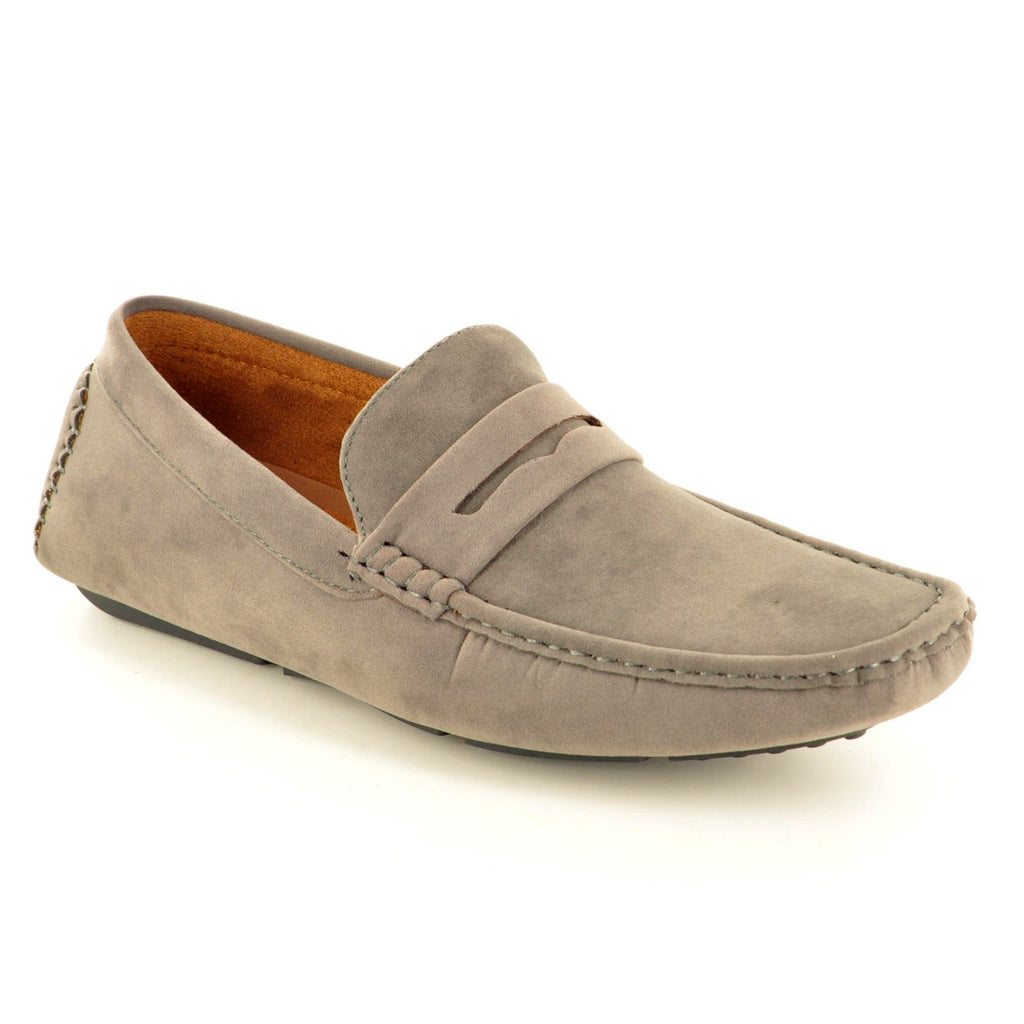 PENNY LOAFERS IN GREY SUEDE – My Perfect Pair Ltd