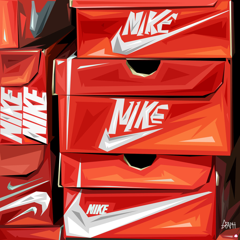 nike shoe box art 