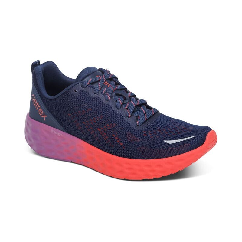 Danika Arch Support Sneaker - Navy|Coral Aetrex