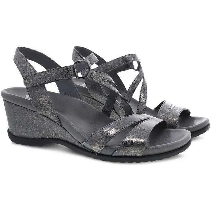 Addyson - Pewter Metallic Distressed Dansko