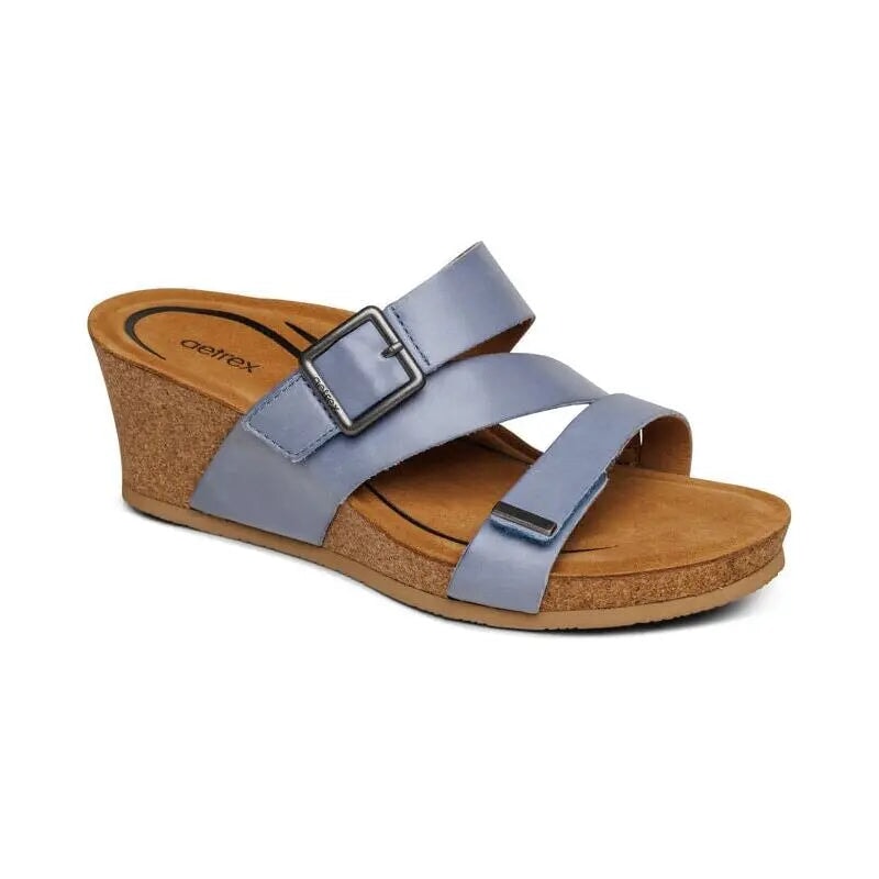 Kimmy Arch Support Wedge - Blue Aetrex