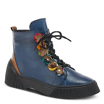 SPRING STEP YEBA BOOTS - BLUE MULTI LEATHER Spring Step