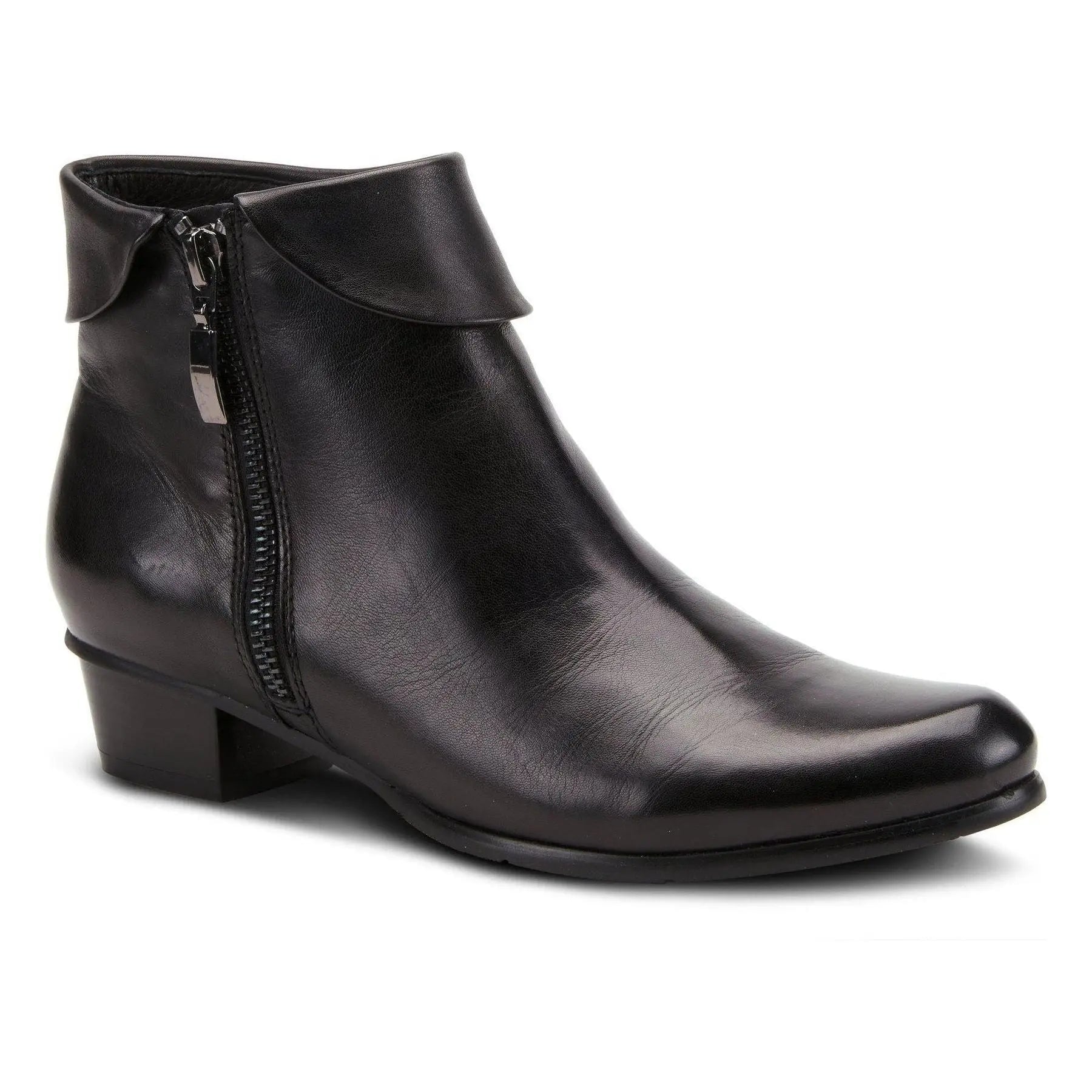 SPRNG STEP STOCKHOLM BOOTS - BLACK LEATHER Spring Step