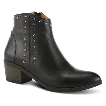 WILDWEST BOOTS - BLACK LEATHER Spring Step